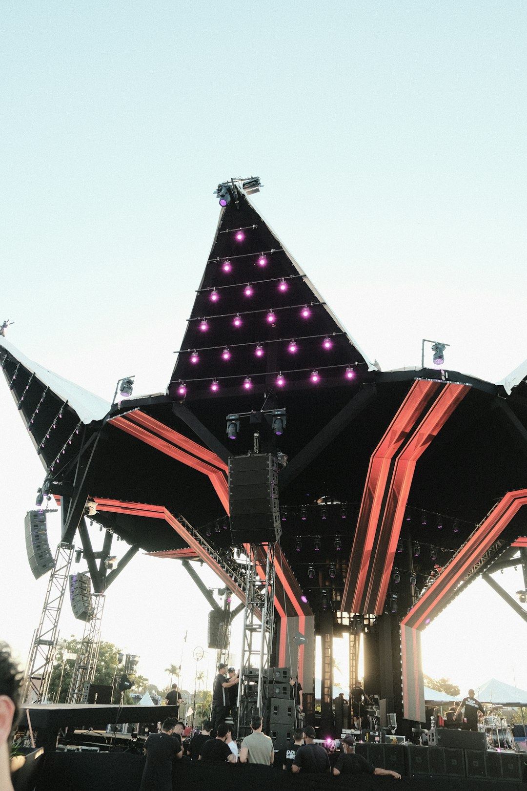 Structure audio scénique pour grand concert